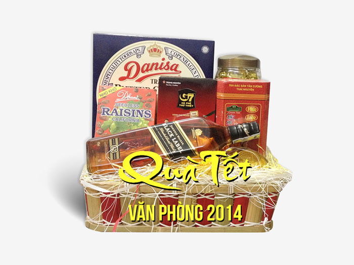 Giỏ quà tết Cầu tài chúc phúc