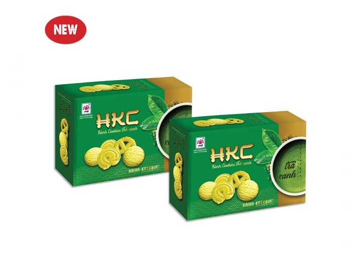 Bánh Cookies trà xanh HKC 100g